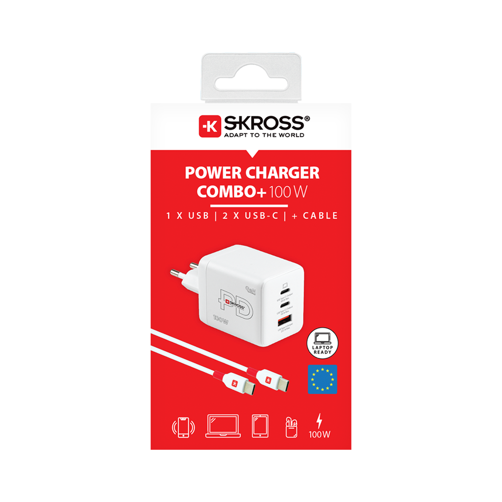 Skross Power Charger EU 100W GaN Combo+