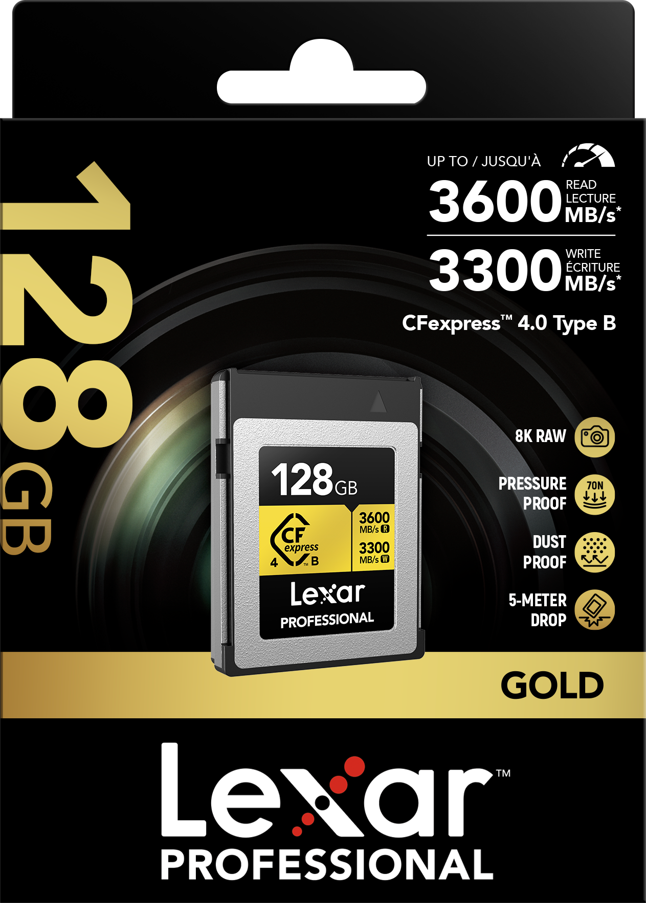 Lexar 3600MB/s CFexpress 4.0 128GB Gold