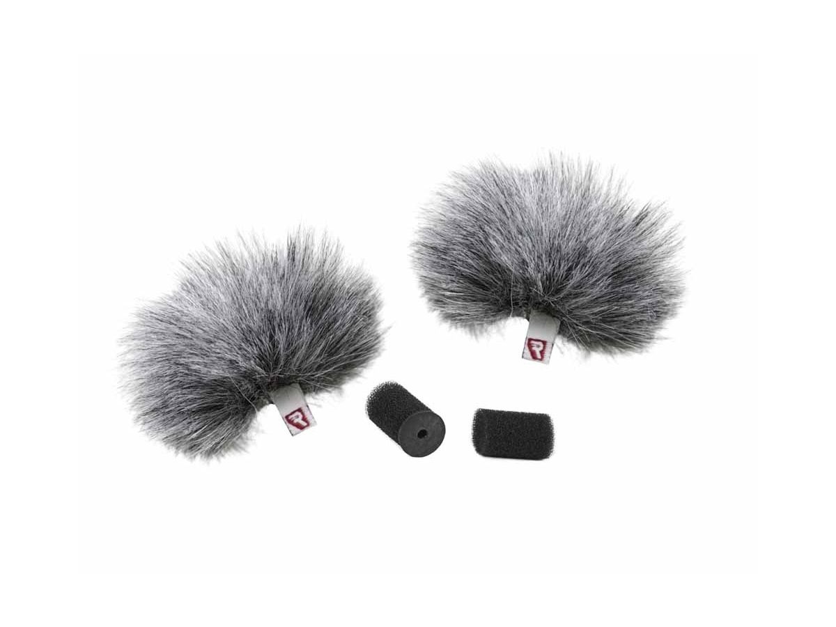 Rycote Grey Lavalier Windjammer (Paar)