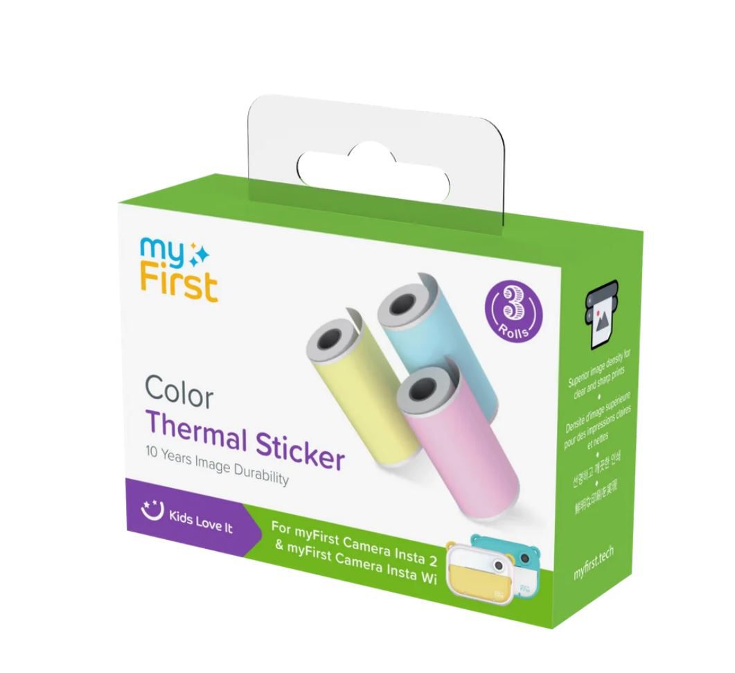 myFirst Thermal Sticker Yellow Pink Blue