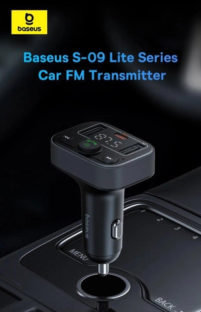 Baseus Car FM Transmitter Cluster Black