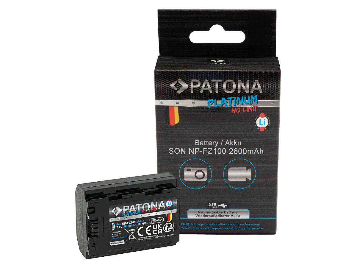 Patona Platinum Akku Fuji NP-W235 USB-C