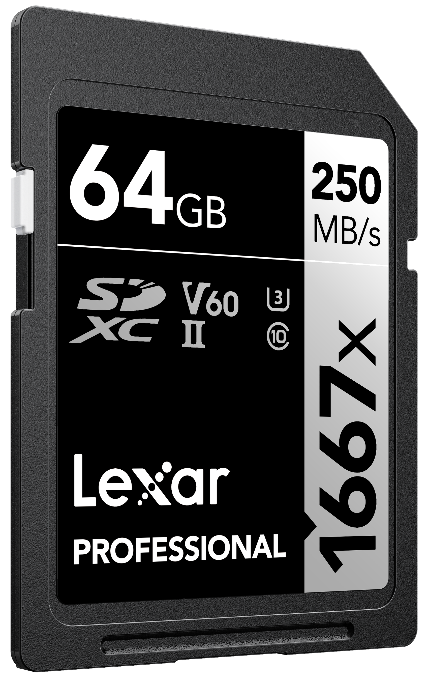 Lexar 1667x UHS-II SDXC 64GB Silver