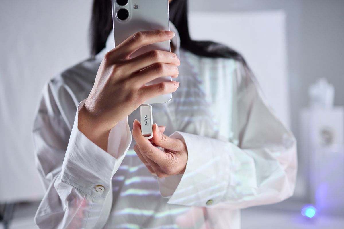 SanDisk Phone Drive USB-C 256GB weiss