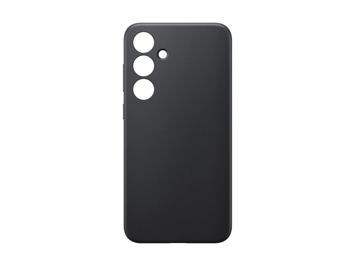 Samsung S24+ Vegan Leather Case  Black
