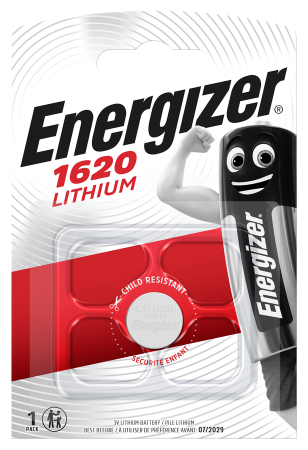 Energizer CR 1620 Lithium 3.0V FSB-1