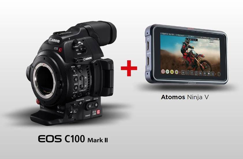 EOS C100 Mark II Atomos Ninja V Kit