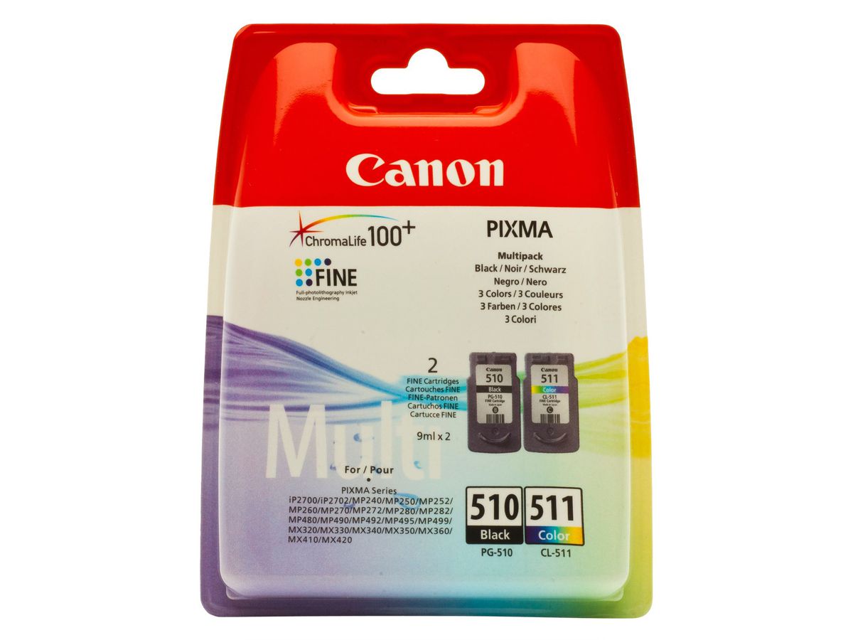 Canon PG-510BK & CL-511CO Multipack
