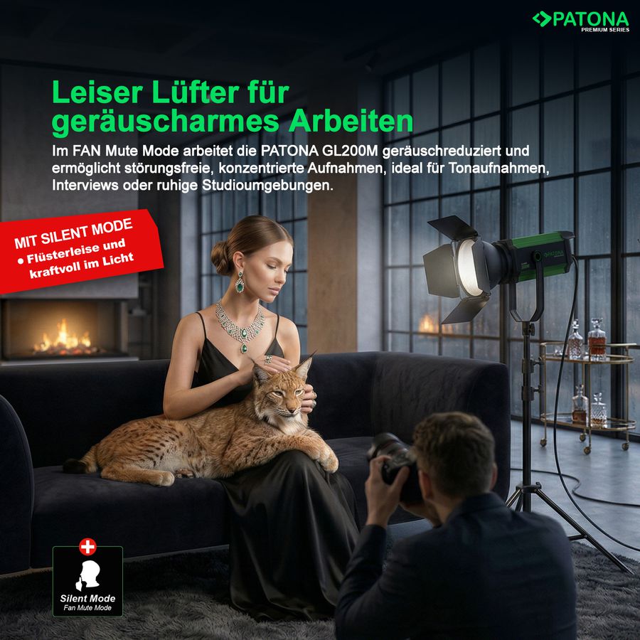 Patona Bi-Color COB LED Studiolicht 200W