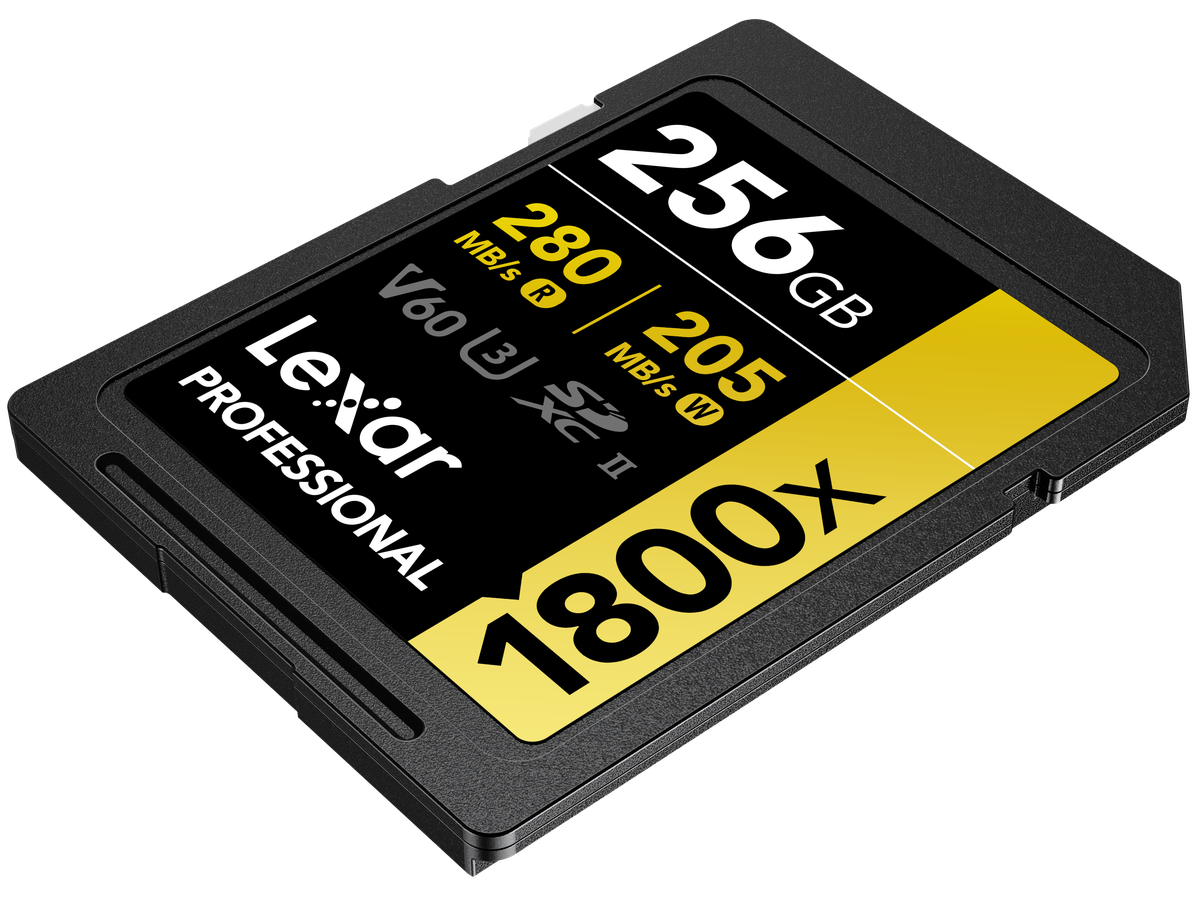 Lexar 1800x UHS-II SDXC 256GB Gold