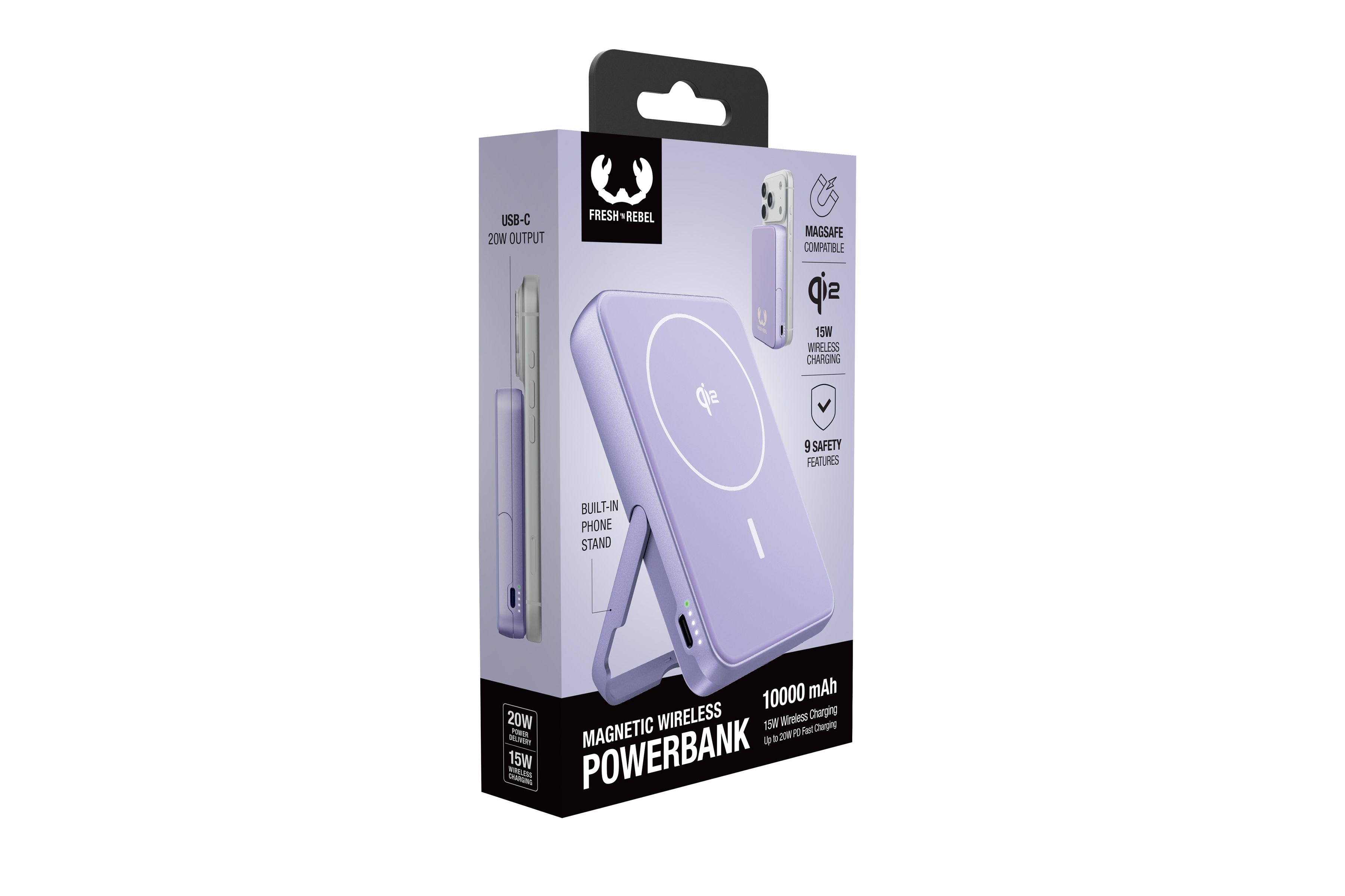 Fresh 'n Rebel Powerbank 10000 mAh Lilac