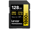 Lexar 1800x UHS-II SDXC 128GB Gold