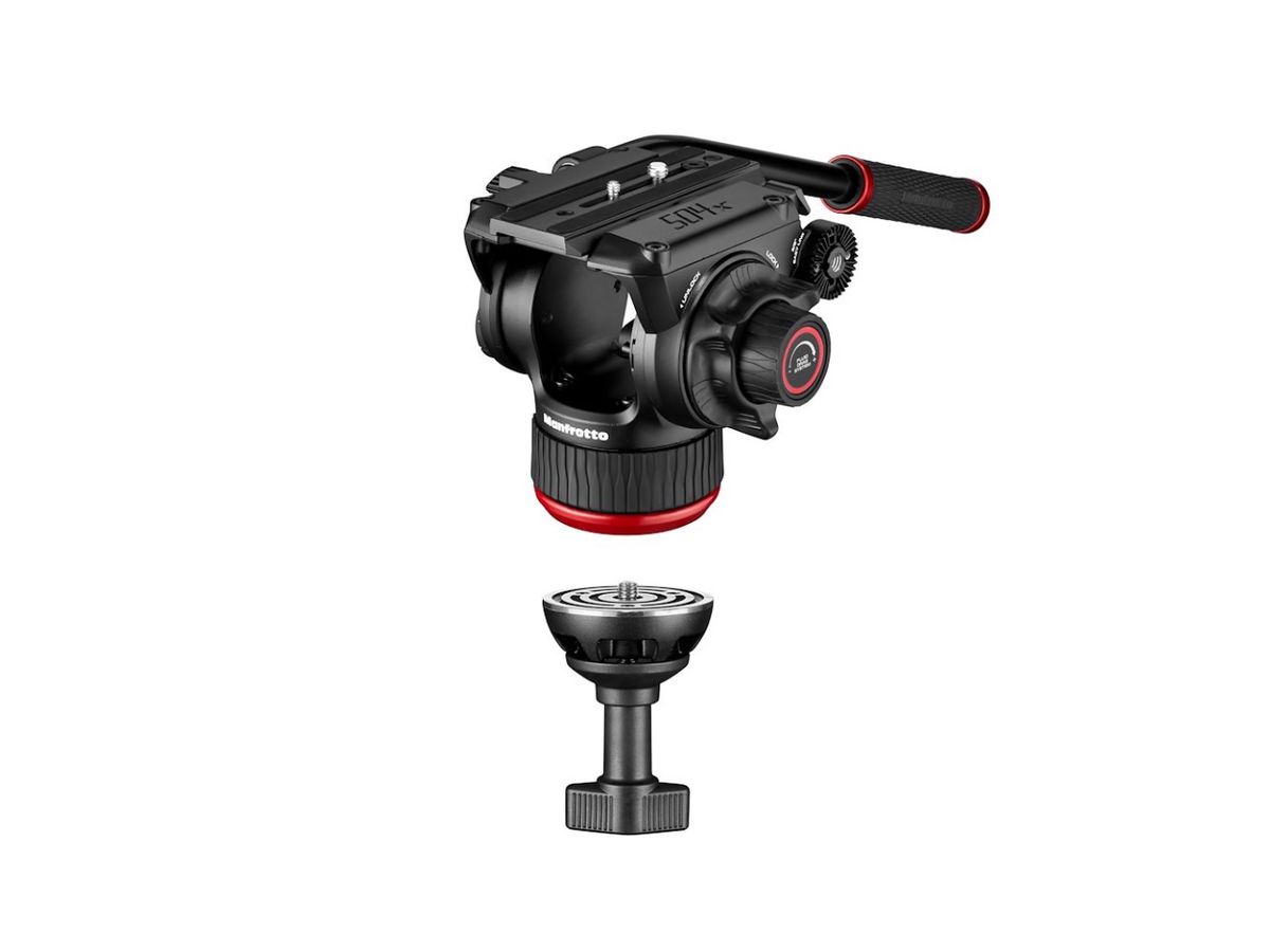 Manfrotto 504X Head w/Twin Leg Alu GS