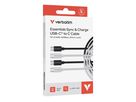 Verbatim USB-C to USB-C 1m 2 Pack