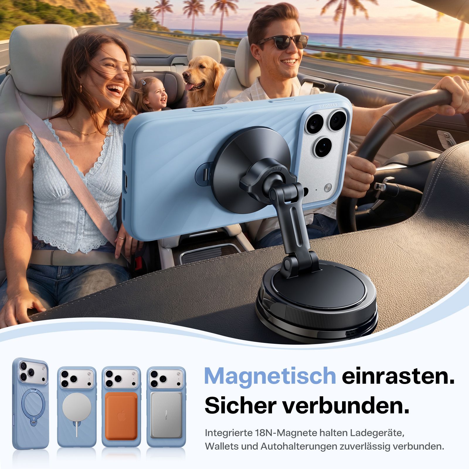 Torras Ostand Wind iPhone 18 Pro Blue