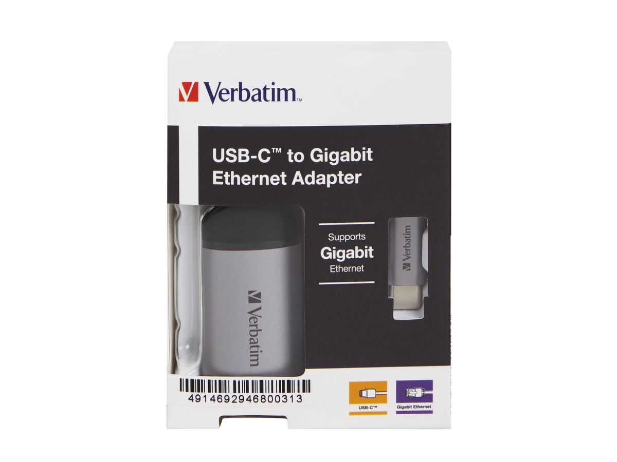 Verbatim USB-C to Ethernet Gbit Adapter