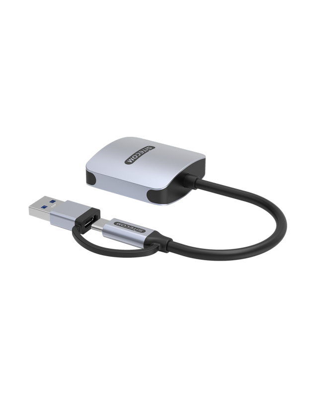 Sitecom USB Card Reader USB-C & USB-A