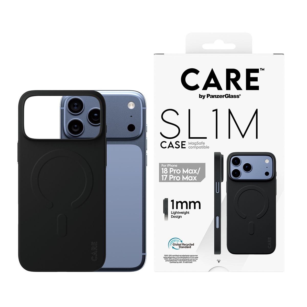 PanzerGlass iP17/18ProMax SL1M Case bl.