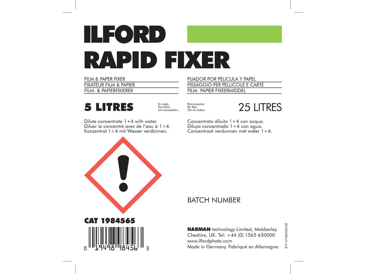 Ilford Rapid Fixer, 5 lt