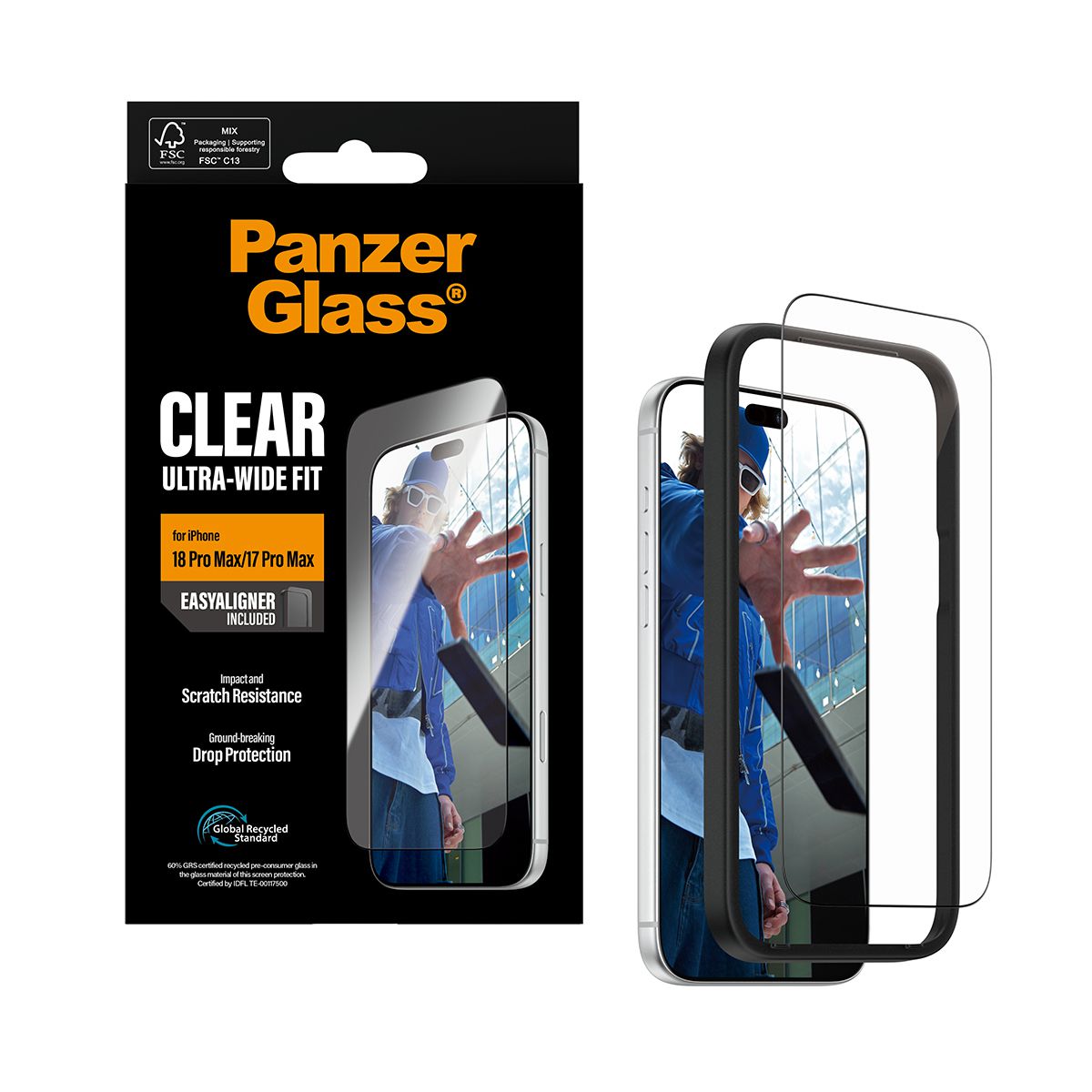 PanzerGlass iP 17/18ProMax Displayschutz
