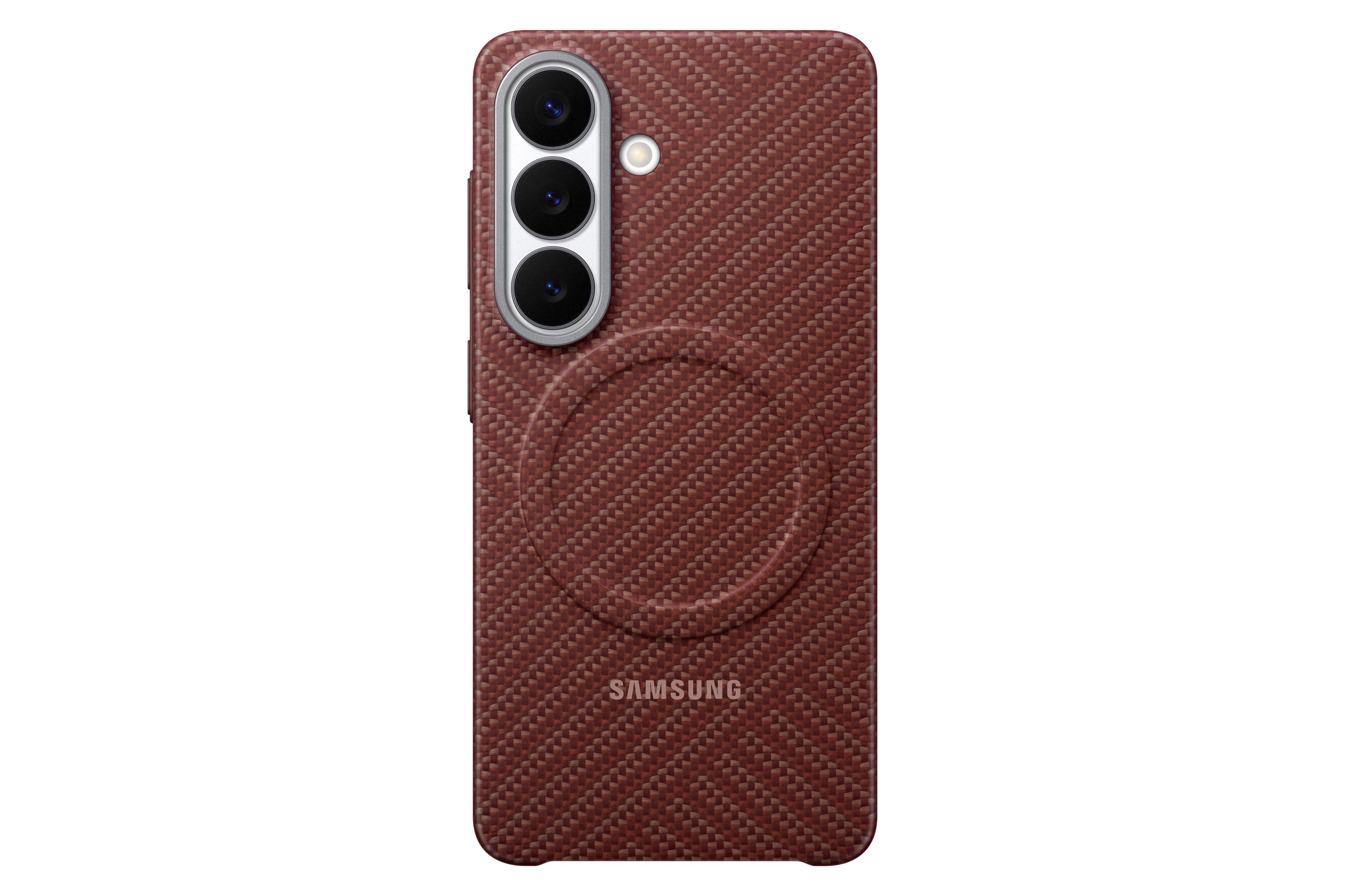 Samsung S26 Carbon Magnet Case Coralred