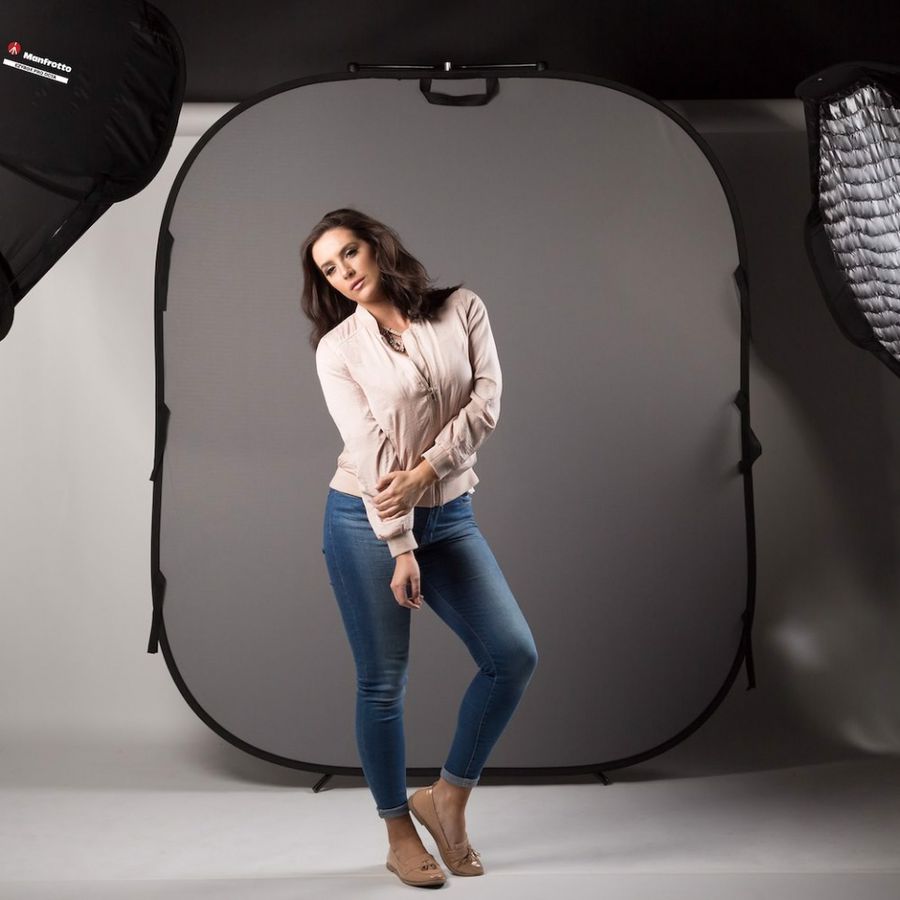 Manfrotto Plain Coll 1.5x1.8m Whit/MGrey