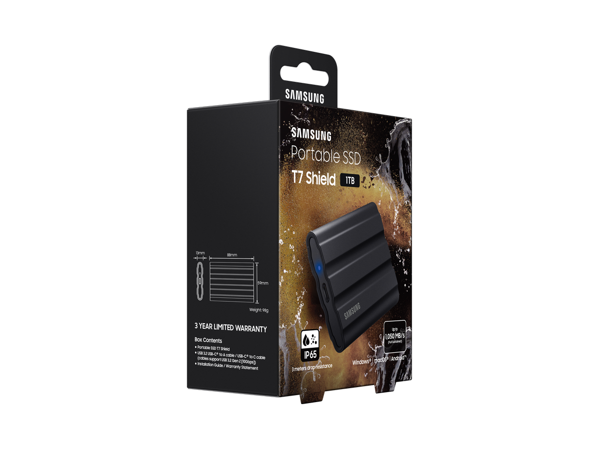 Samsung PSSD T7 Shield 4TB black