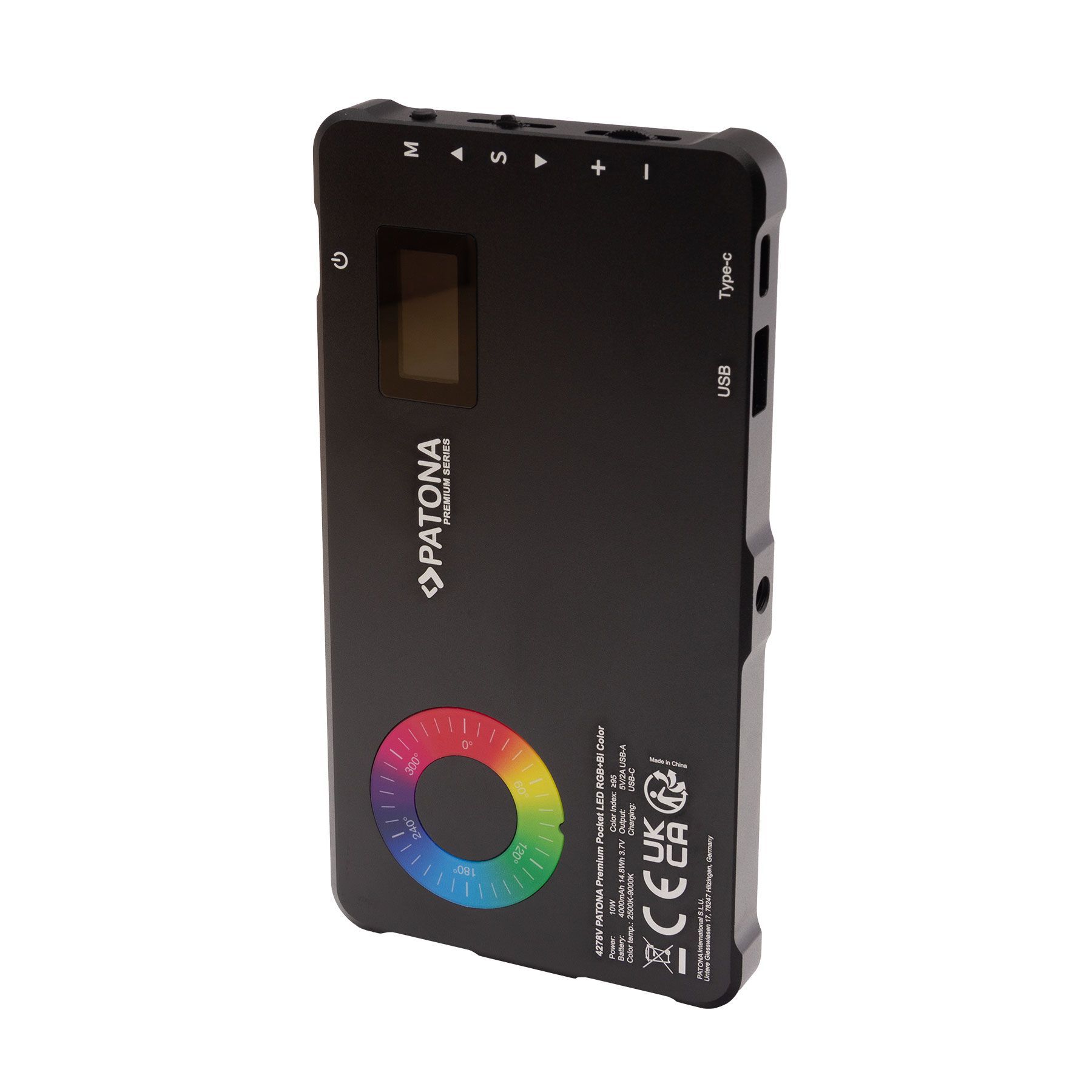 Patona RGB Videolicht mit Powerbank
