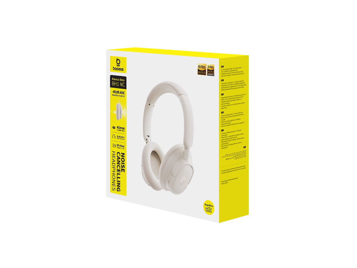Baseus Bass BH1 NC Wirel ANC Headph Wh