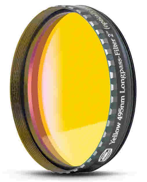 2" Color filter jaune 495nm