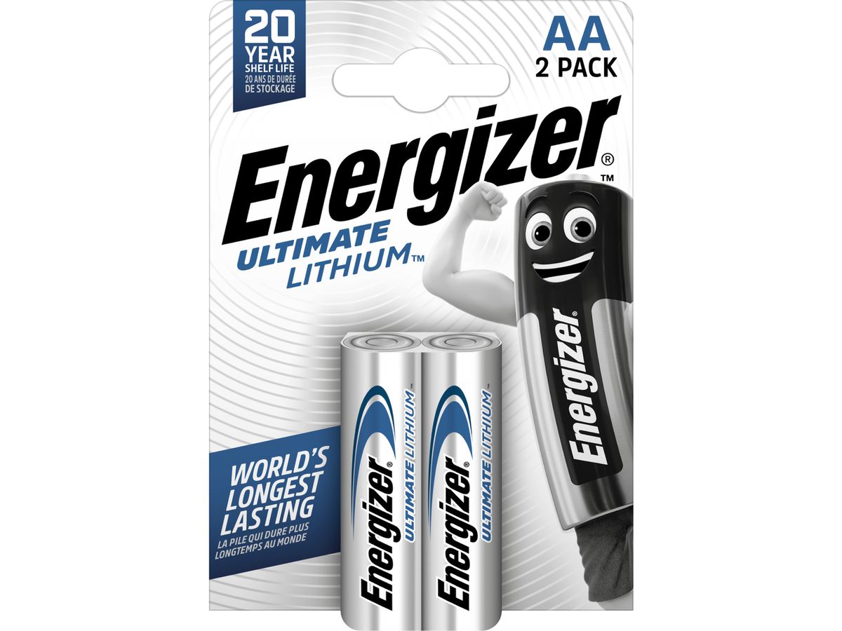 Energizer AA/L91 Ultimate Lithium 2-Pack