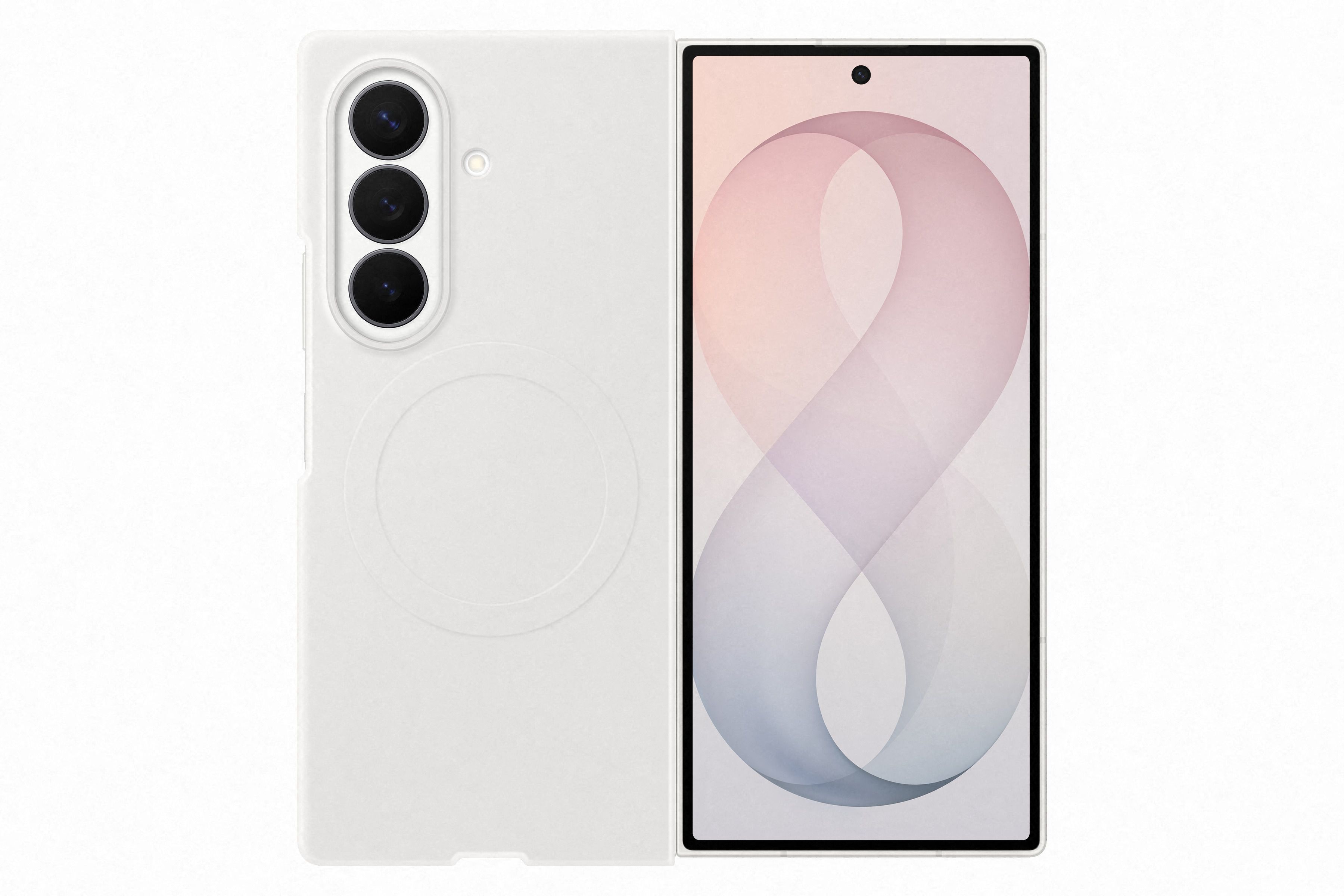 Samsung Fold 8 Ultra Silico Magnet Cream