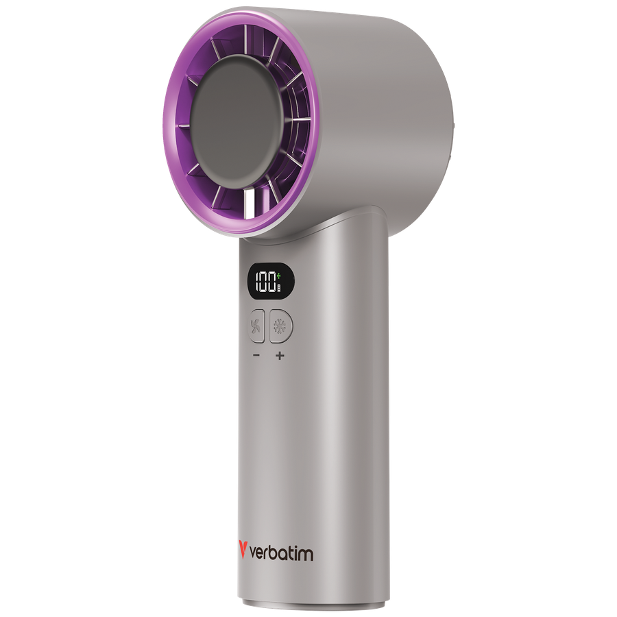 Verbatim IceTouch Handheld Fan Grey