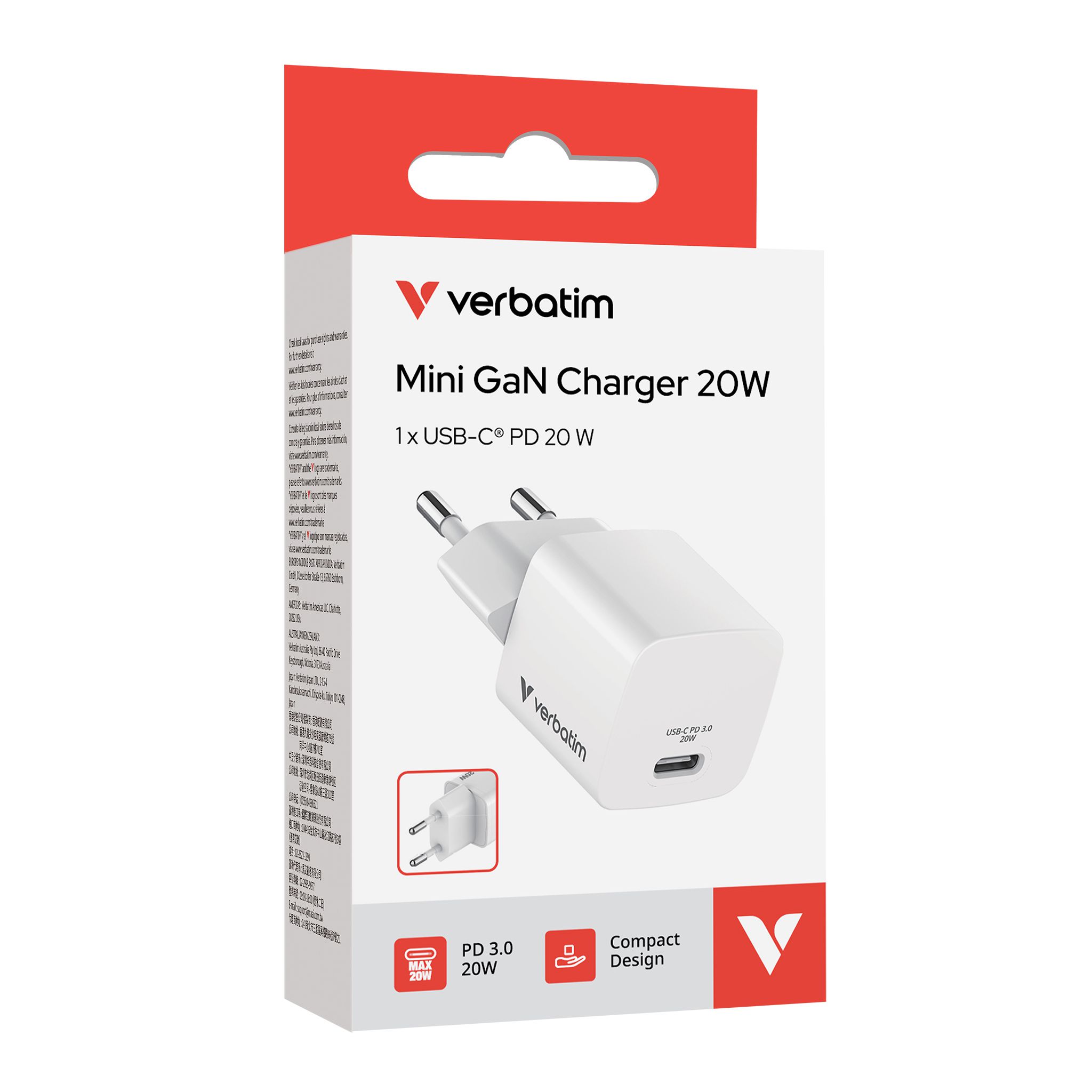 Verbatim Mini GaN Charger 20W
