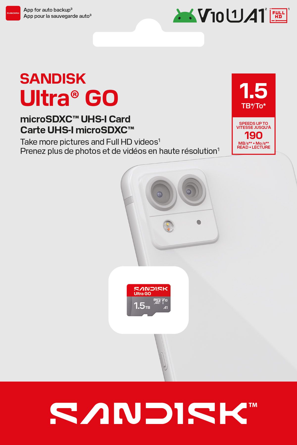 SANDISK Ultra GO 120MB/s microSDXC 1.5TB