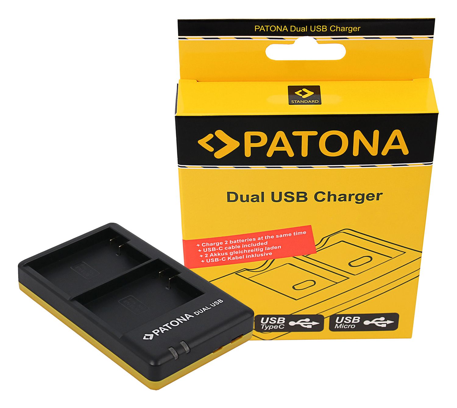 Patona Ladegerät Dual USB Nikon EN-EL15
