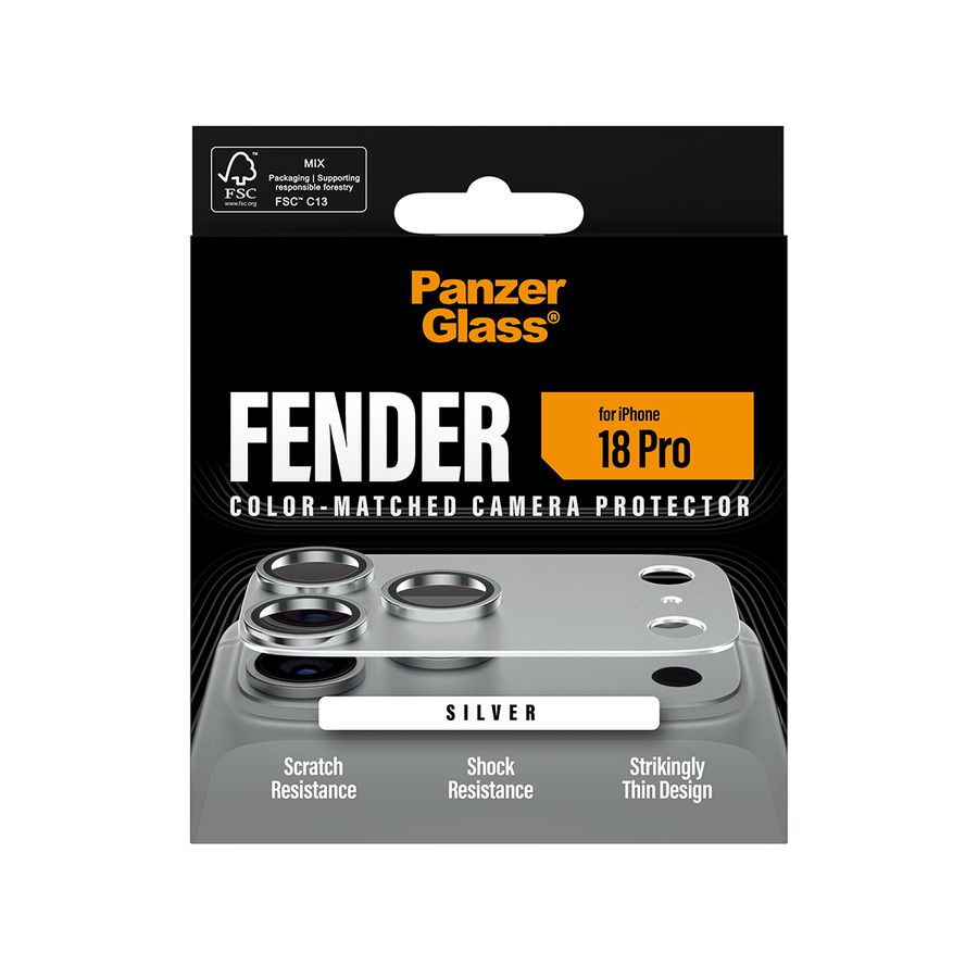 PanzerGlass iP18 Pro Kameraschutz,silber