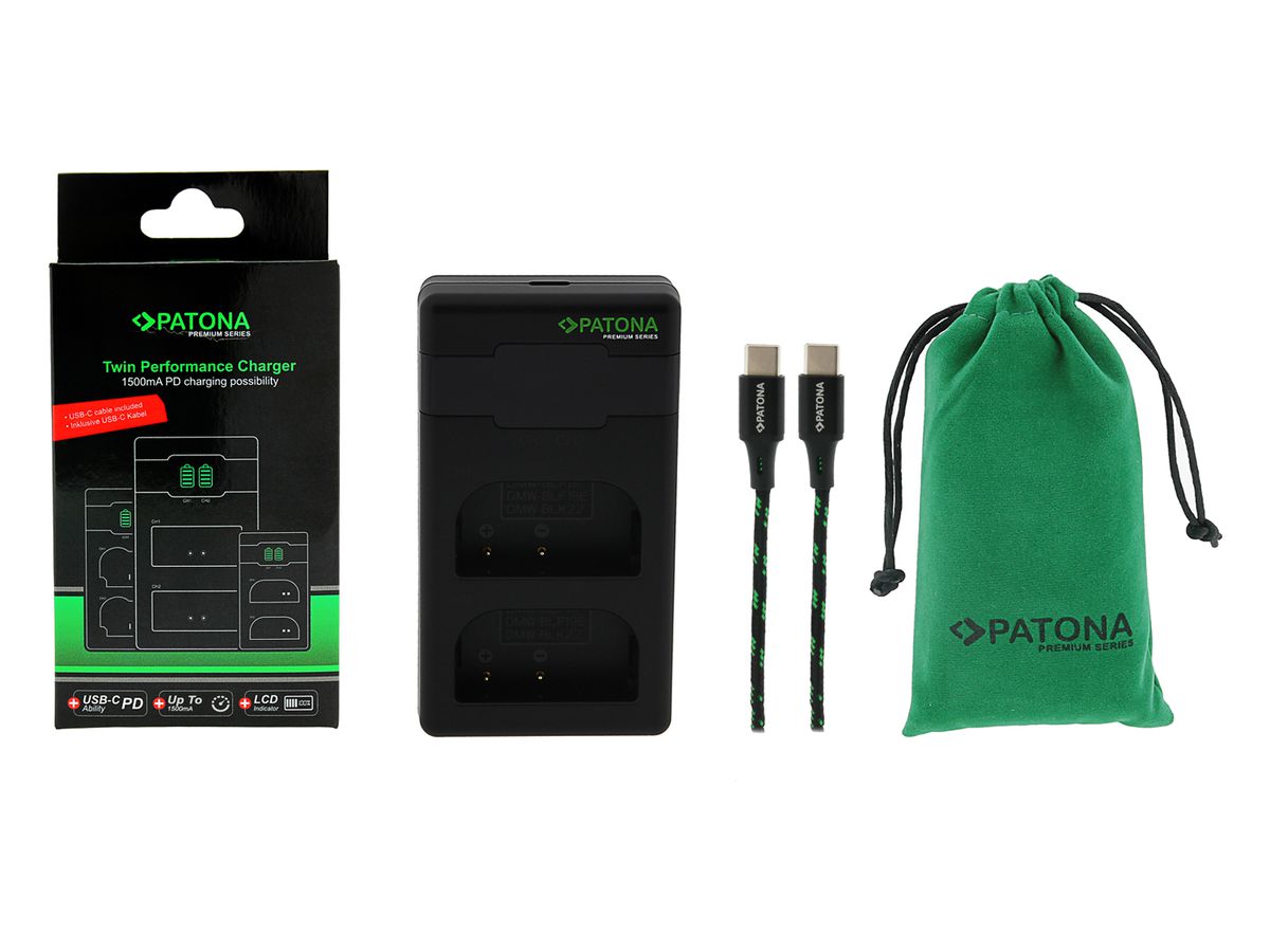PATONA Premium chargeur double BLK22