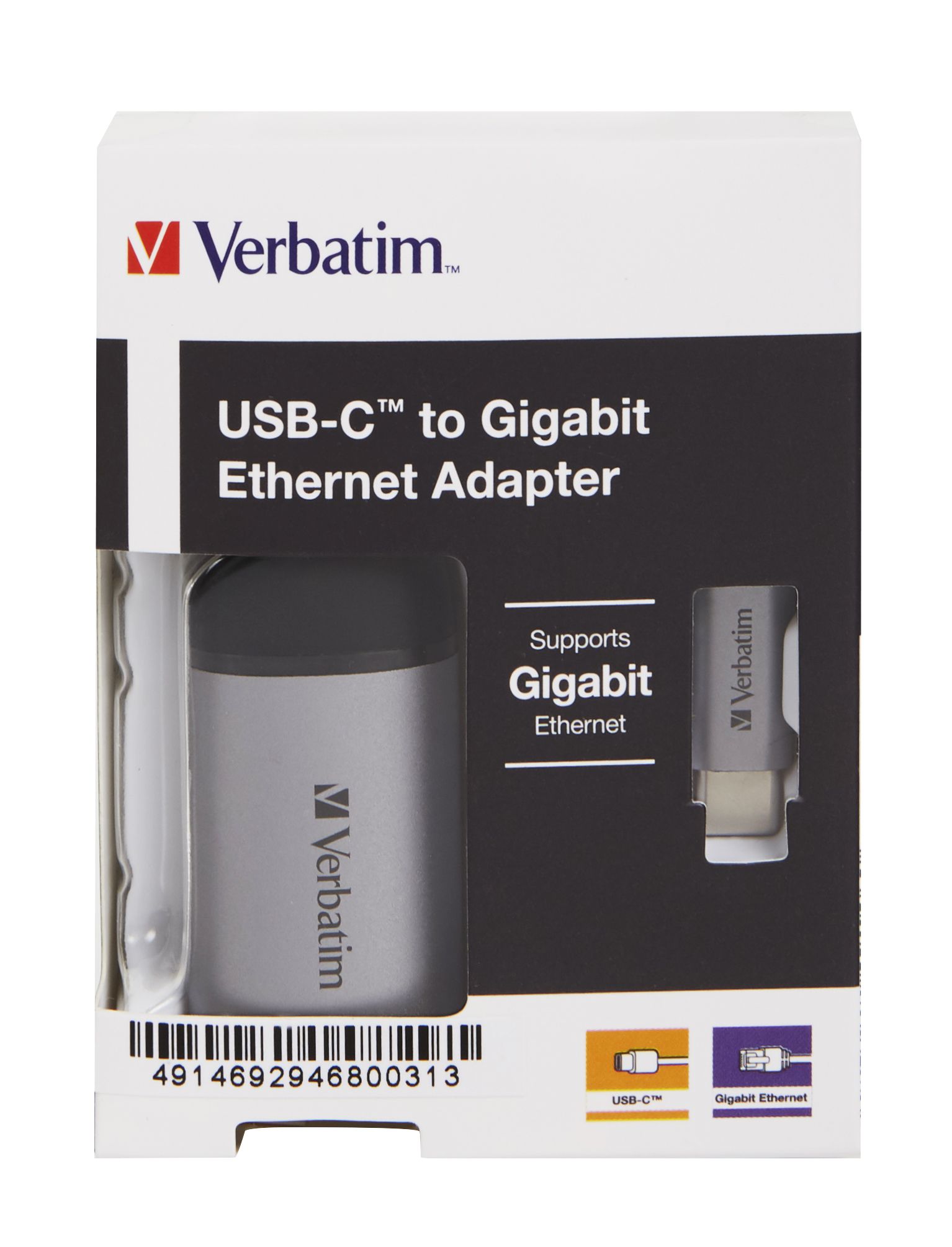 Verbatim USB-C to Ethernet Gbit Adapter
