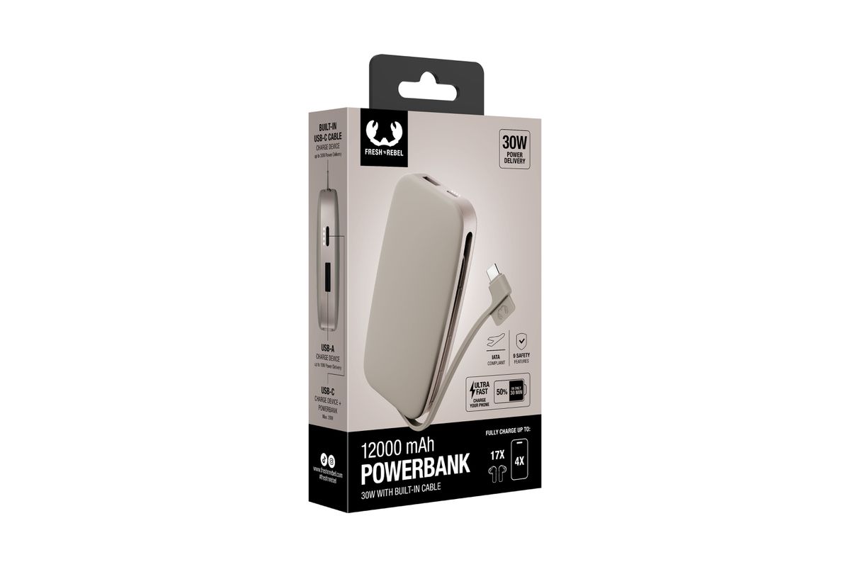 Fresh 'n Rebel Powerbank 12000 mAh Sand
