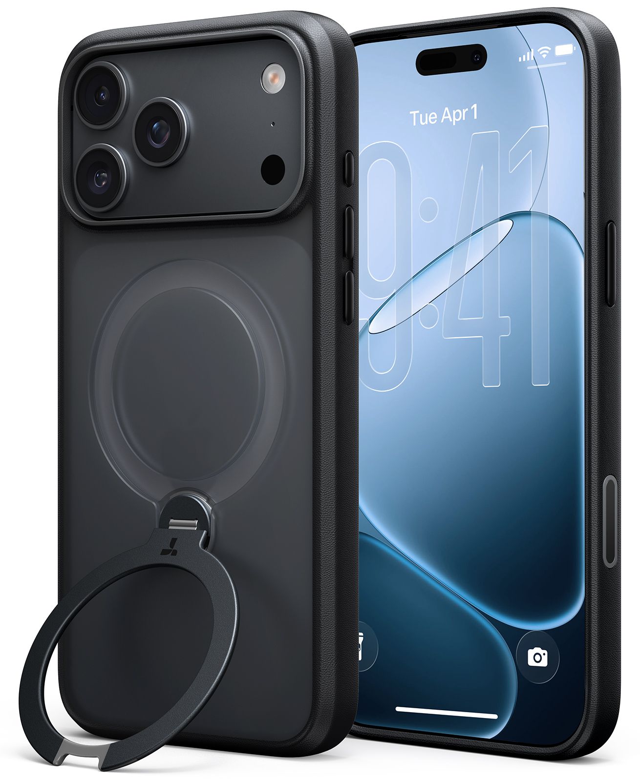 Torras Ostand Spin iPhone 18 Pro Black