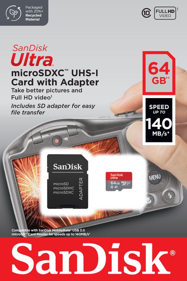 SanDisk Ultra SDHC 120MB/s 64GB Imaging