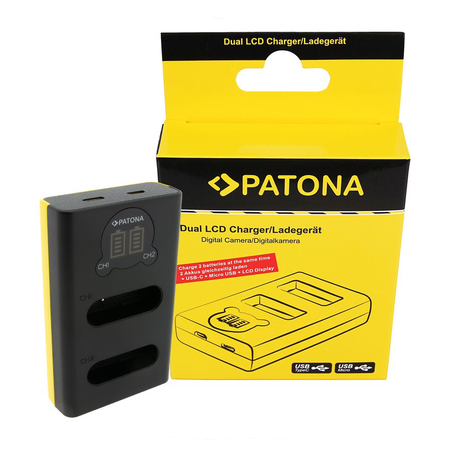 Patona Dual LCD Charger Nikon EN-EL23