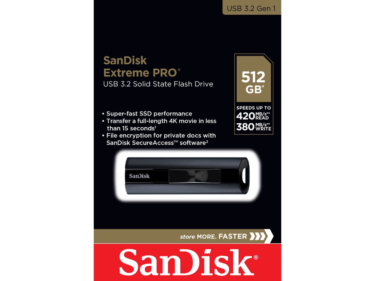 Sandisk Extreme PRO USB  3.2 512GB