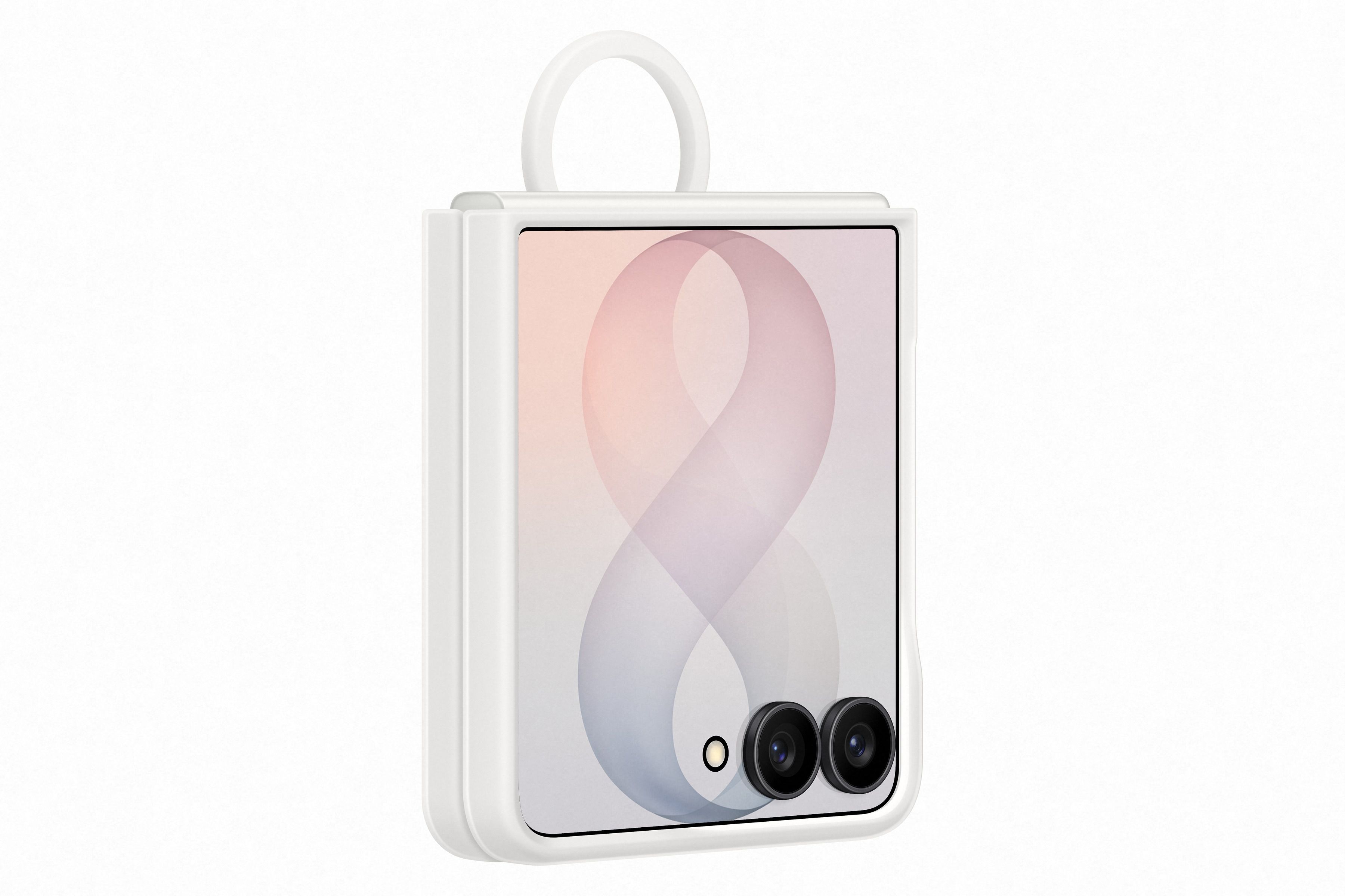 Samsung Flip 8 Silicon Ring Magnet Cream