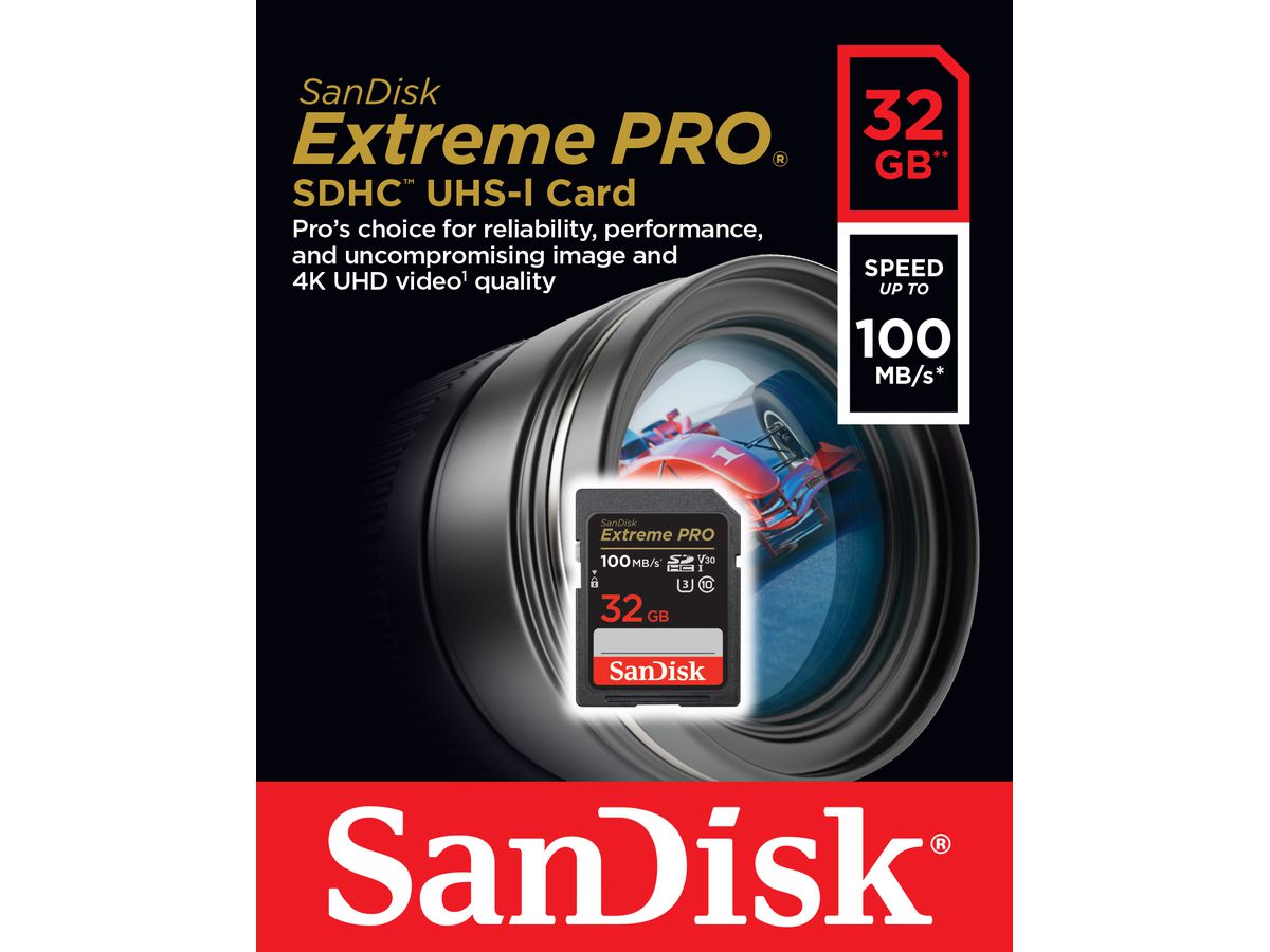 SanDisk Extreme Pro 100MB/s SDHC 32GB