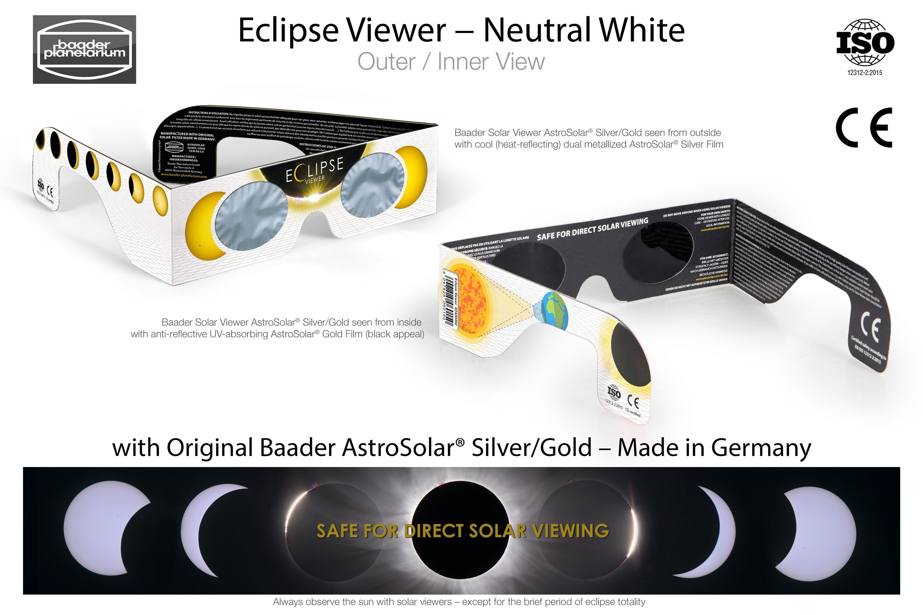 Baader AstroSolar Viewer 100pcs White