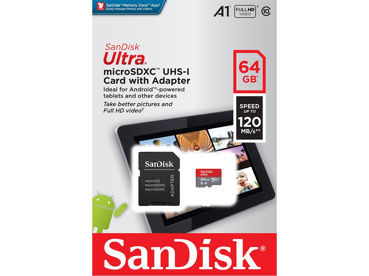 SanDisk Ultra SDXC 140MB/s 64GB Tablet