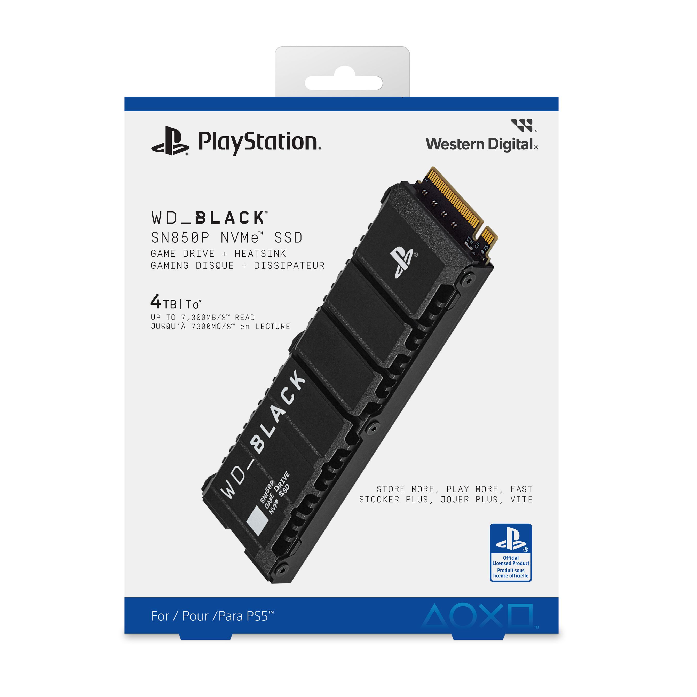 WD Black SN850P NVMe SSD for PS5 4TB