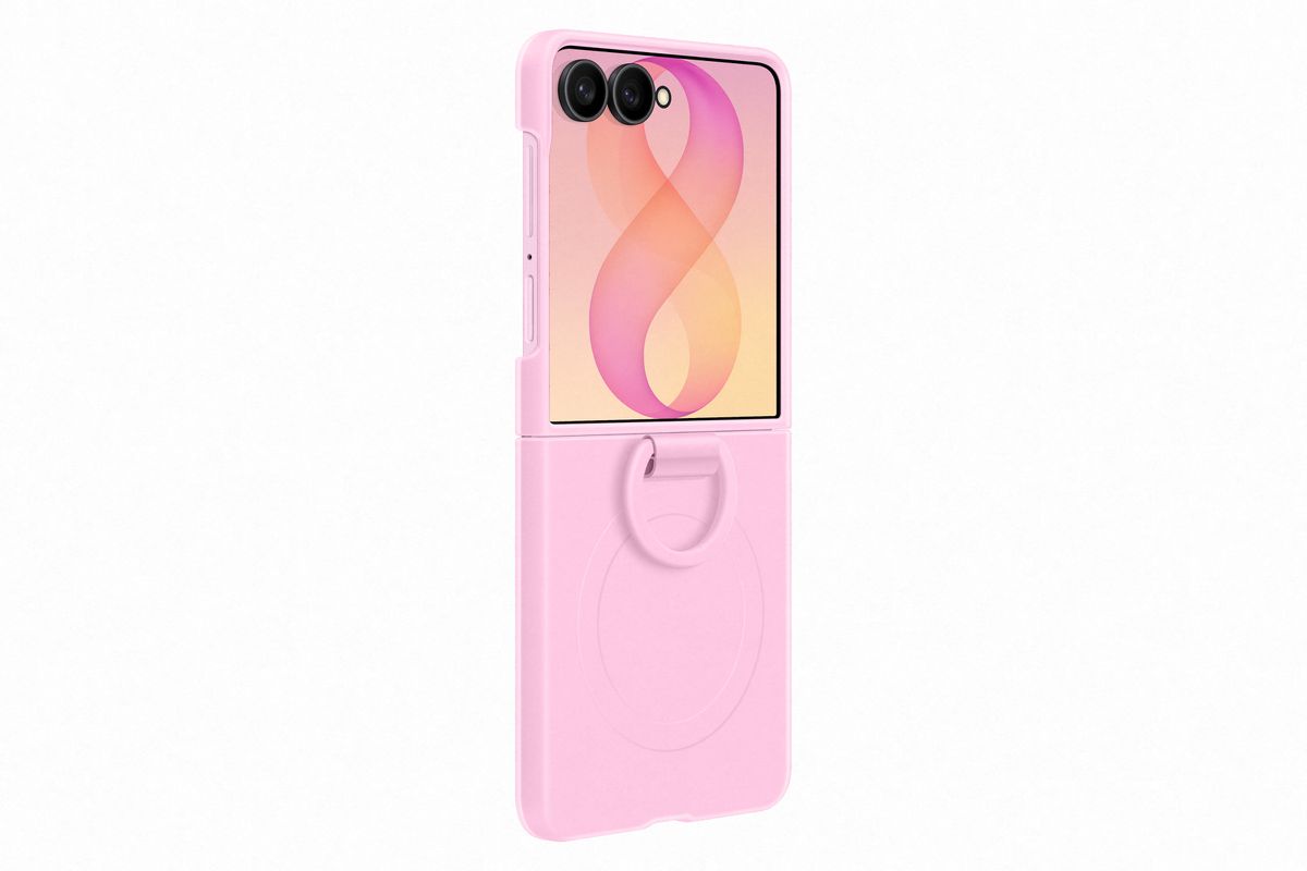 Samsung Flip 8 Silic Ring Magnet Pink